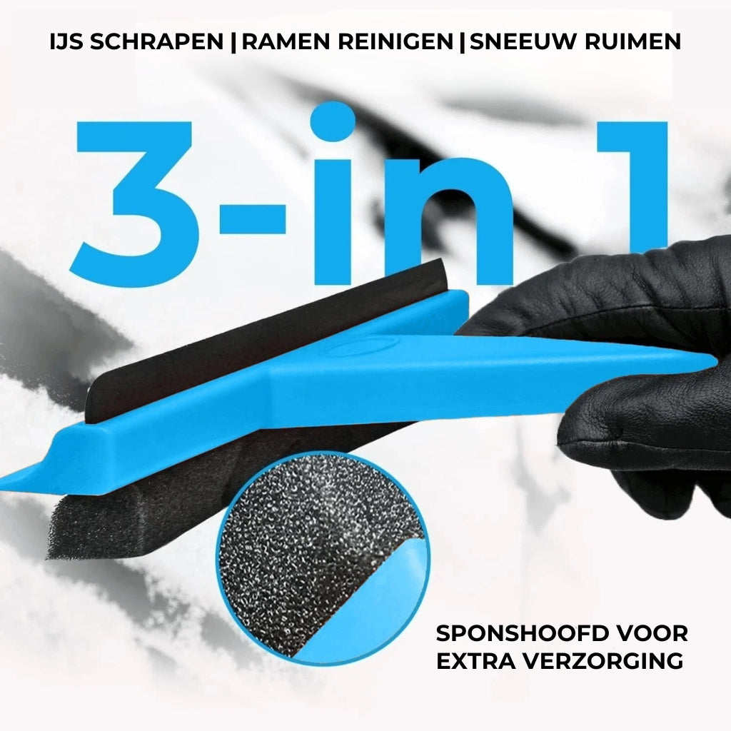 3-in-1 ijs- en vorstkrabber