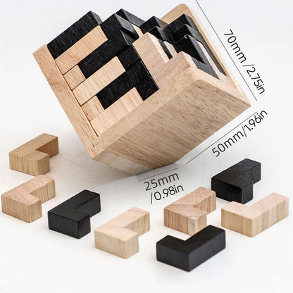 Houten Tetris Hersenkraker Puzzel