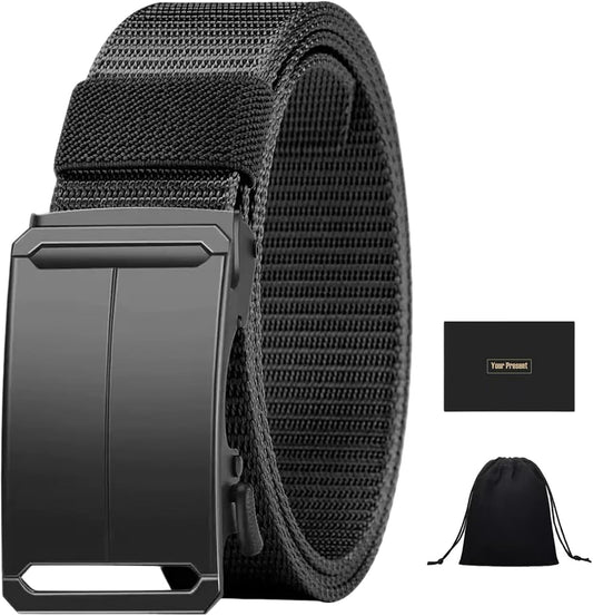 Stretch-fit Tactical Belt – Ultralichte Ratelriem voor Buiten, Werk en EDC