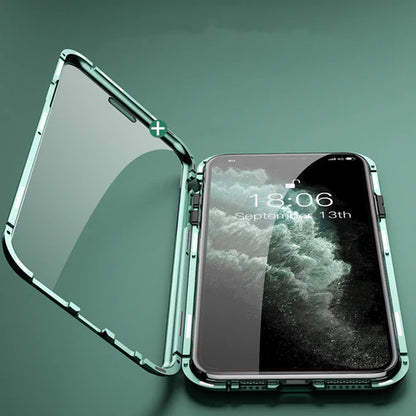 💥Laatste dag 50% korting💥 Magnetisch dubbelzijdig glas telefoonhoesje voor iPhone