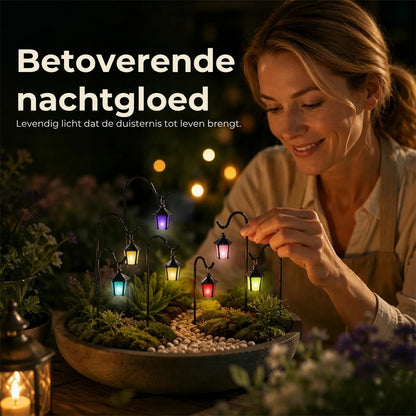 Glow-in-the-Dark Miniatuur Plantenlantaarns – 7 Stuks
