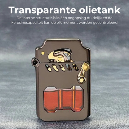 Powerlighter - Krachtige, Moderne Design, Windbestendige Metalen Aansteker