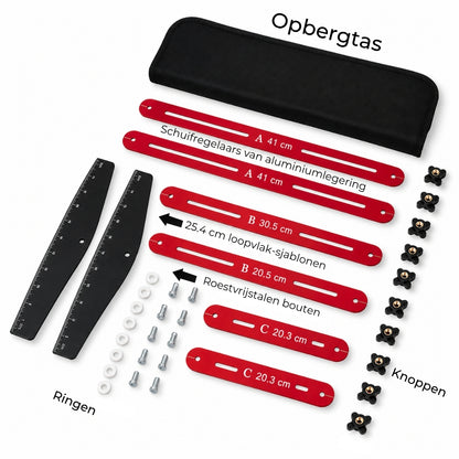 Opvouwbare Aluminium Trapmeter