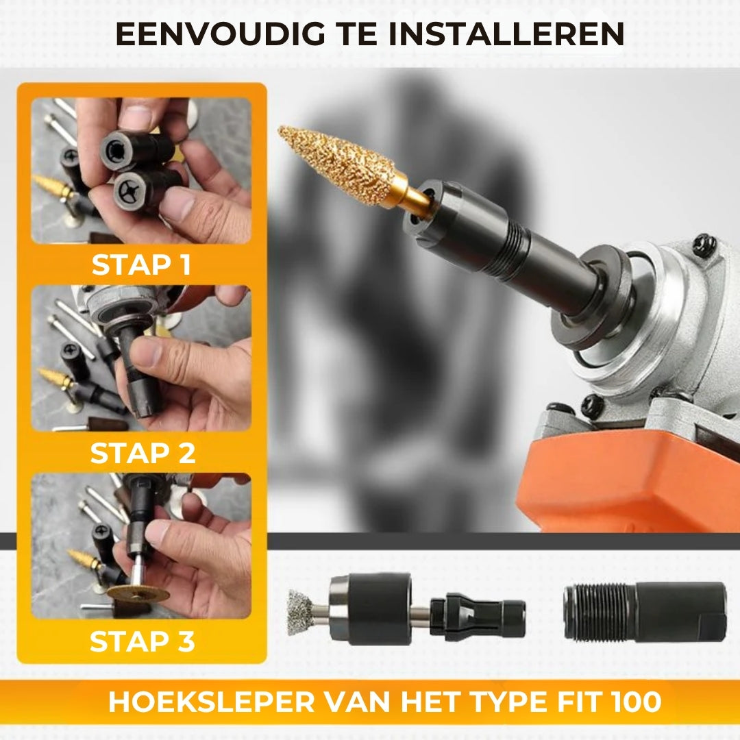 Aangepaste adapter voor haakse slijpmachine