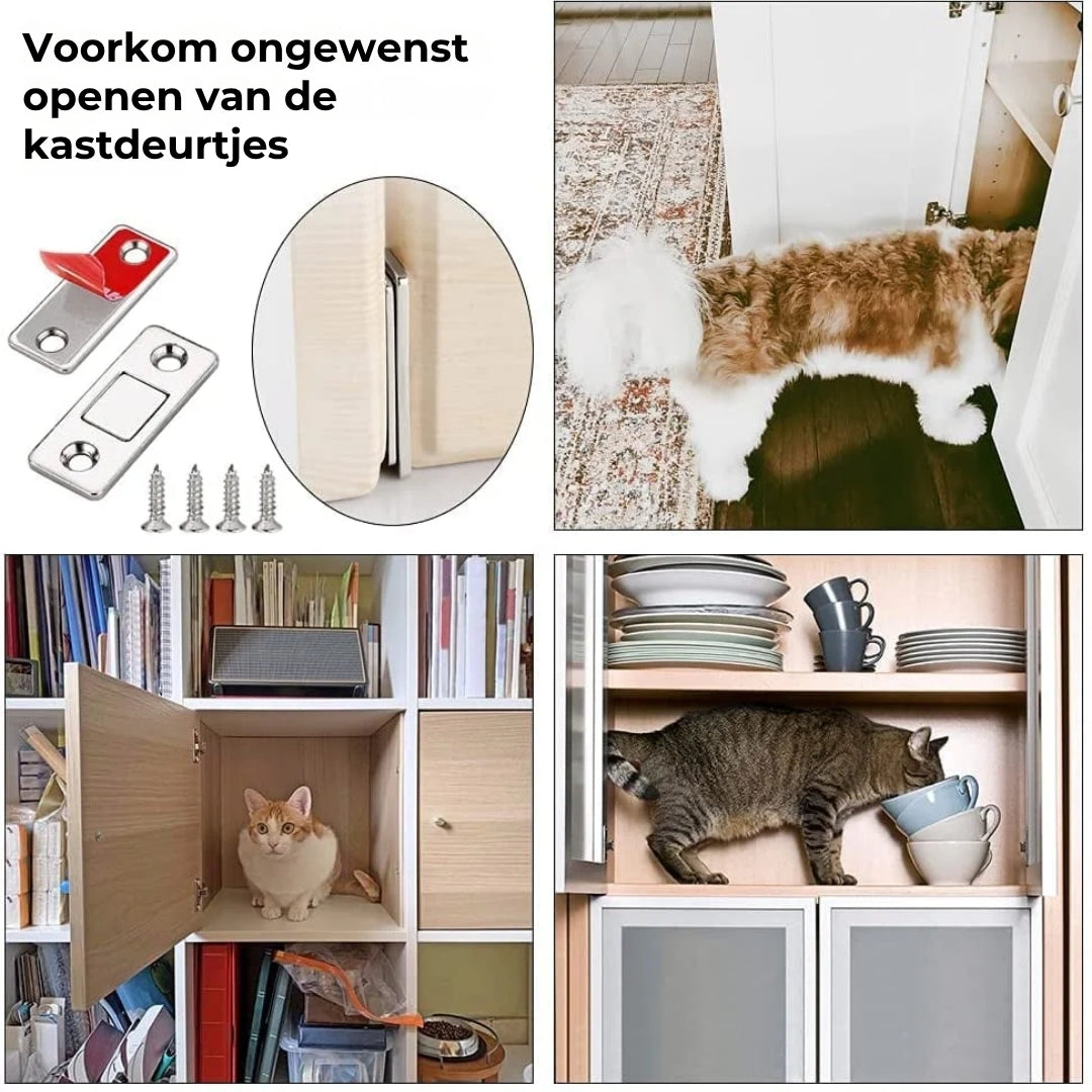 Kastdeuren easy-fix magneten