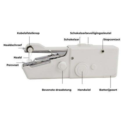 Mini handheld naaimachineset – draadloos, draagbaar en klaar om te naaien