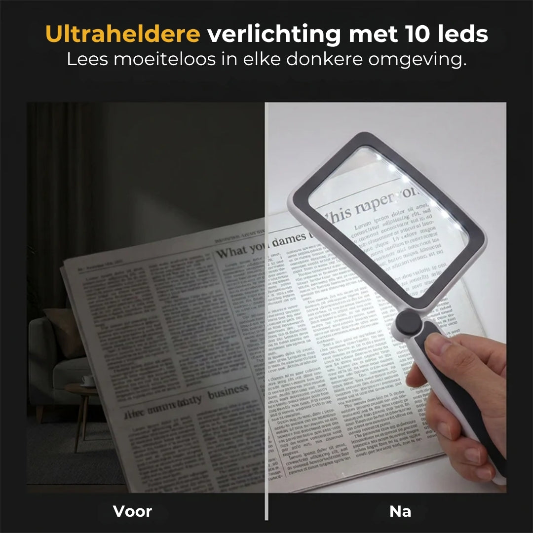 Handloep met ingebouwde lamp