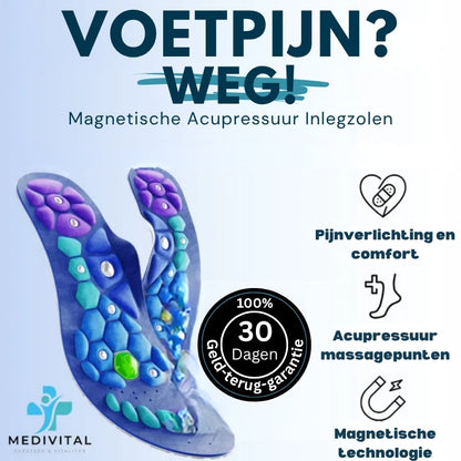 Medivital™ Magnetische Acupressuur Inlegzolen