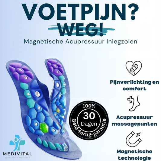 Medivital™ Magnetische Acupressuur Inlegzolen