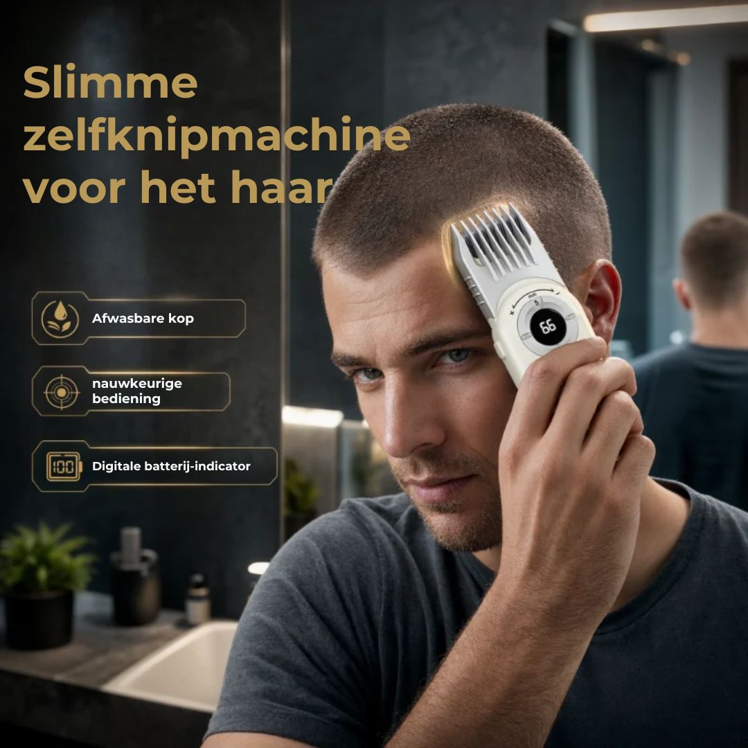 Draadloze Haartrimmer met Digitaal Display