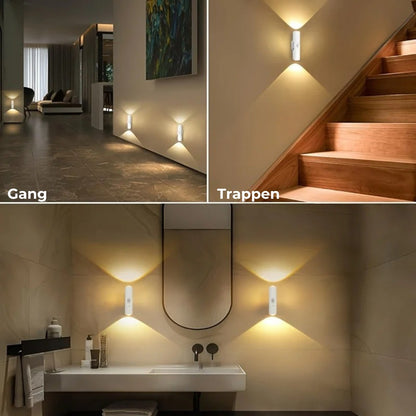 LED Wandlamp met Bewegingssensor – Draadloos, Dimbaar en USB Oplaadbaar