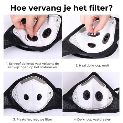 Gezichtsmasker met Koolstoffilter