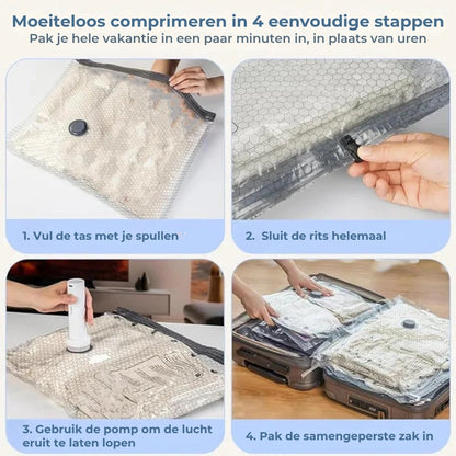Vacuüm Pomp met Ruimtebespaarende Zakken