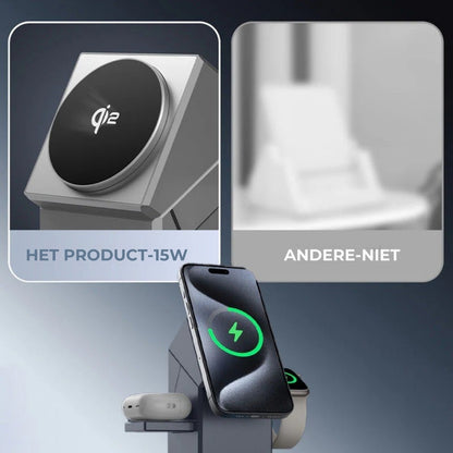 🔥3-in-1 draadloos oplaadstation