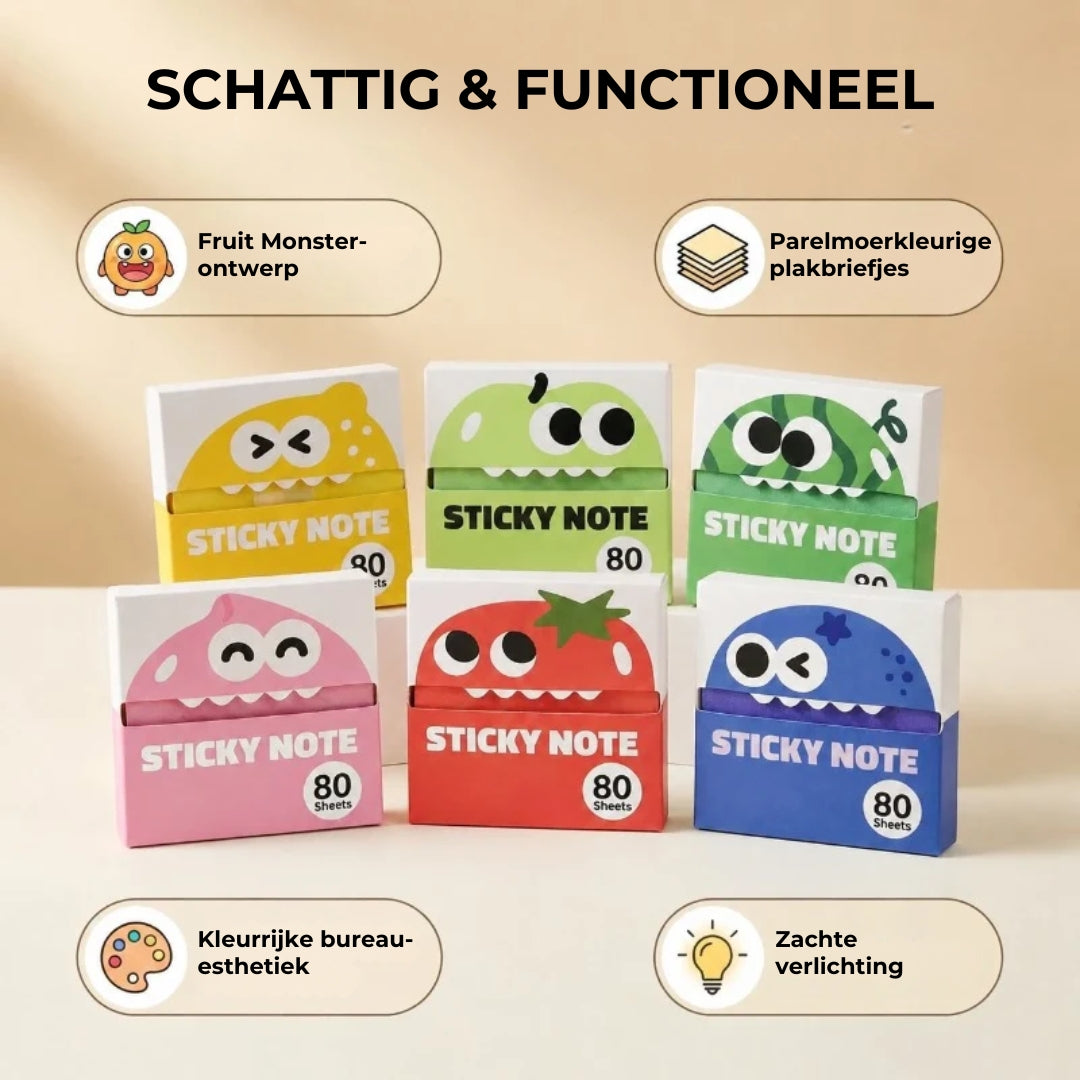 Fruitmonster Plakbriefjes - 80 Stuks