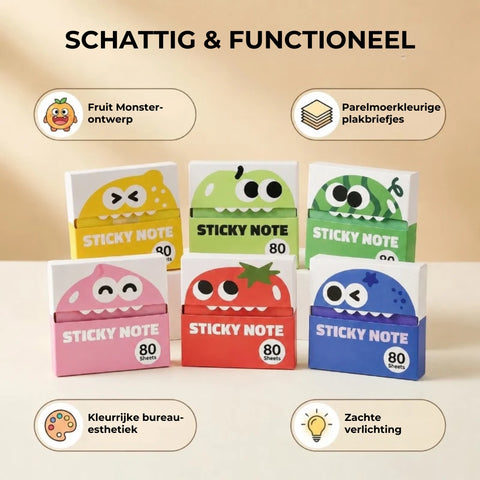 Fruitmonster Plakbriefjes - 80 Stuks