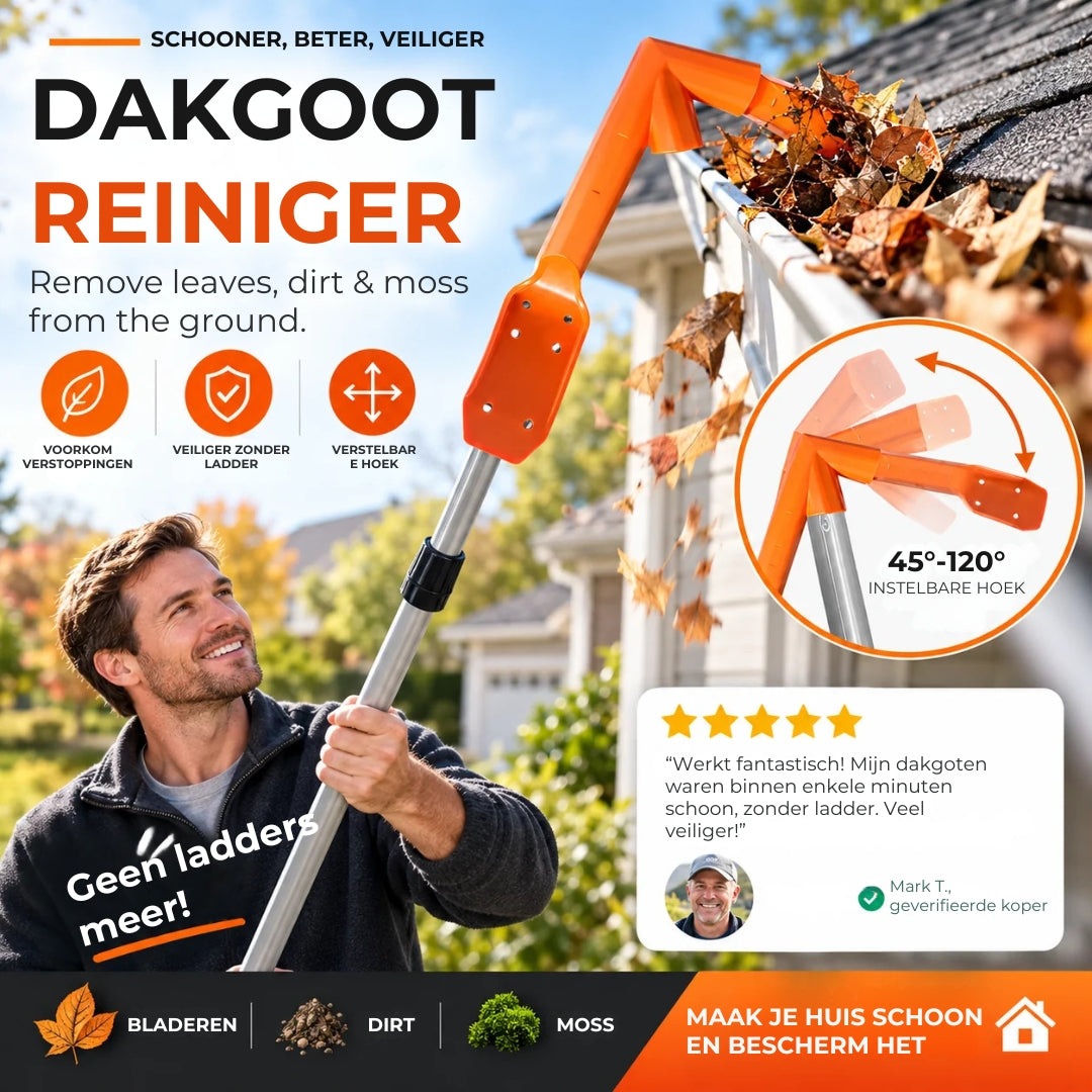 Ergonomische Dakgootreiniger