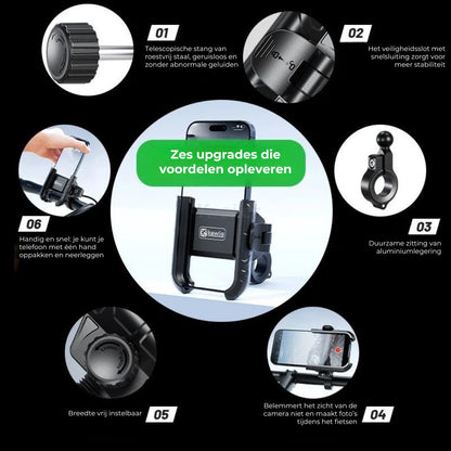 Universele Motor- en Fietstelefoonhouder met 360° Rotatie