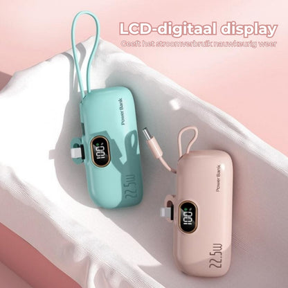 Mini-powerbank van 22,5 W