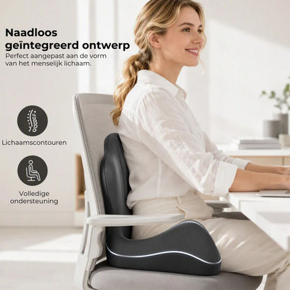 Ergonomisch Zitkussen met Rugsteun van Traagschuim