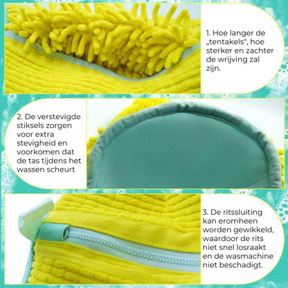 Microvezel waszak voor schoenen – Zachte en effectieve bescherming bij het wassen