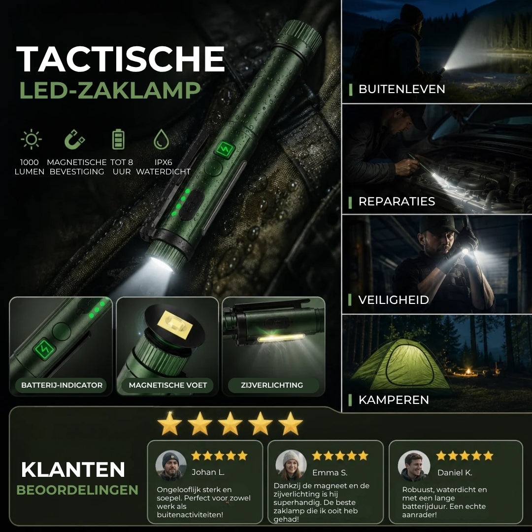 Multifunctionele Tactische Zaklamp
