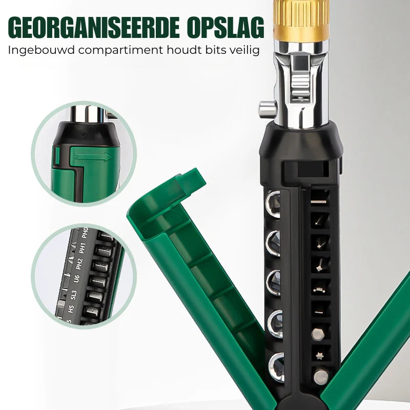 14-in-1 verstelbare ratelschroevendraaier