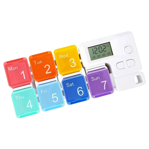 Wekelijkse Pillenplanner met Alarmklok