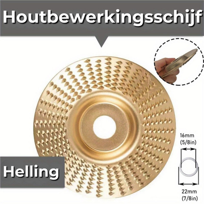 Houtoppervlak schuurschijf voor haakse slijpmachine