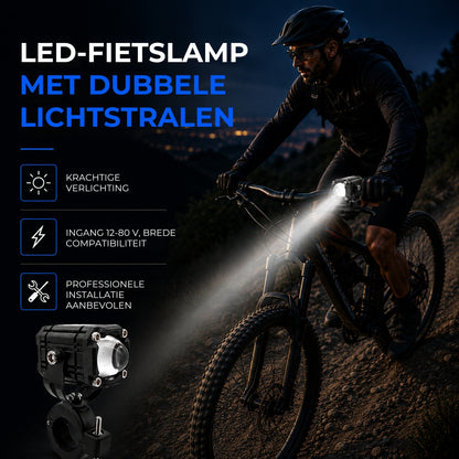 LED Fietslicht met Dubbele Lichtstraal