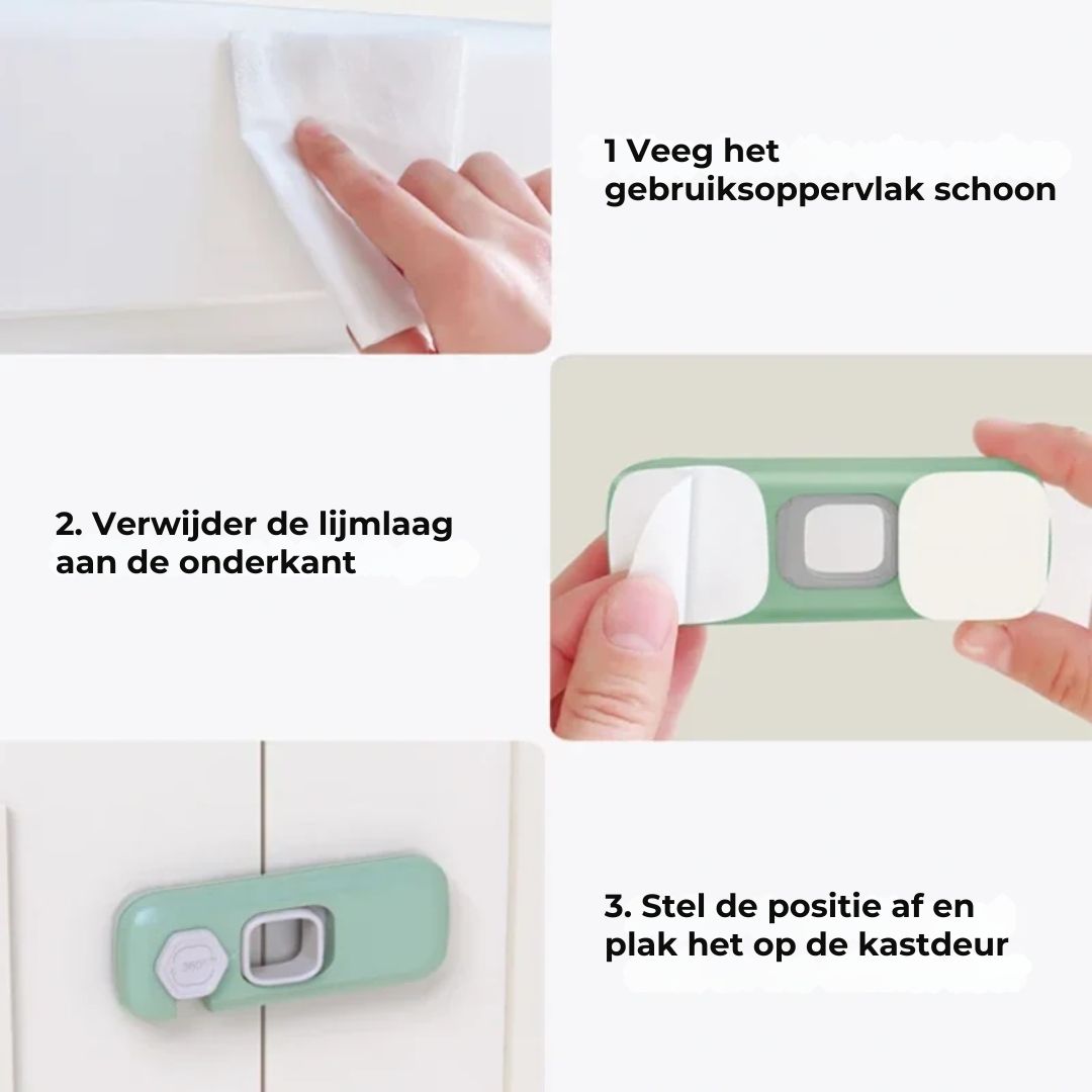 Kindveilig Kastslot - 2 Stuks