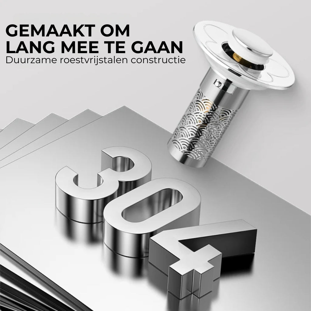 Universele pop-up afvoerstop