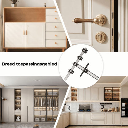 Verstelbare Boorgeleider Liniaal voor Nauwkeurige Uitlijning