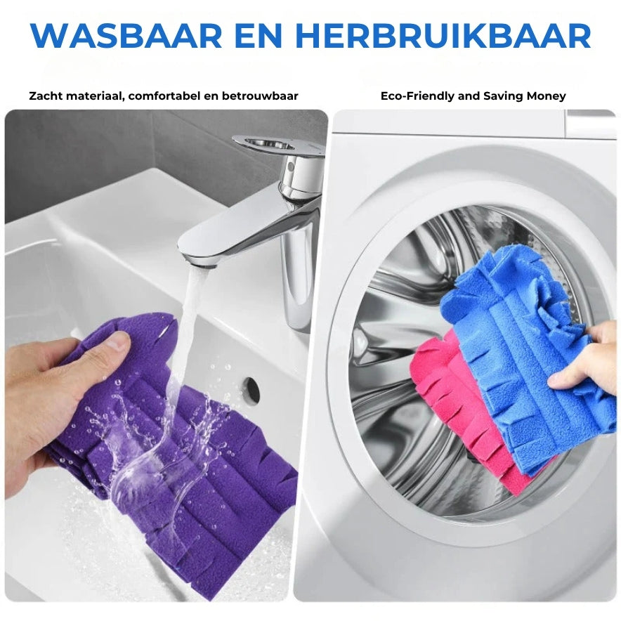Herbruikbare stofdoek van fleece set
