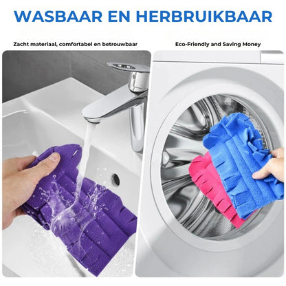 Herbruikbare stofdoek van fleece set