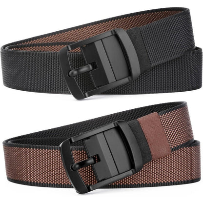 Omkeerbare tactische riem van nylon ✦ Tweekleurige riemband met snelontgrendeling