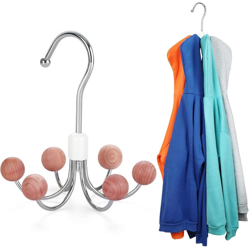 360° Draaibare Kleerhanger met 6 haken