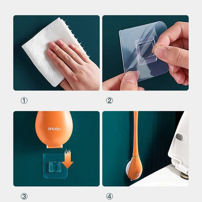 ✨Moderne Flexibele Toiletborstel Silicone