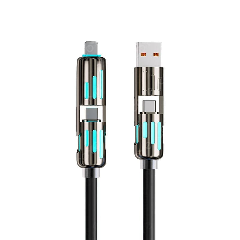 4-in-1 USB-oplaadkabel voor snel opladen met 240 W