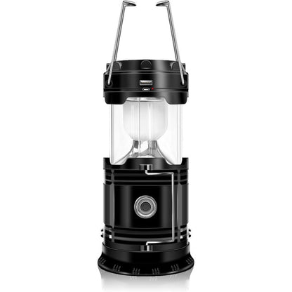 Zonne-energie + USB Campinglantaarn en -zaklamp