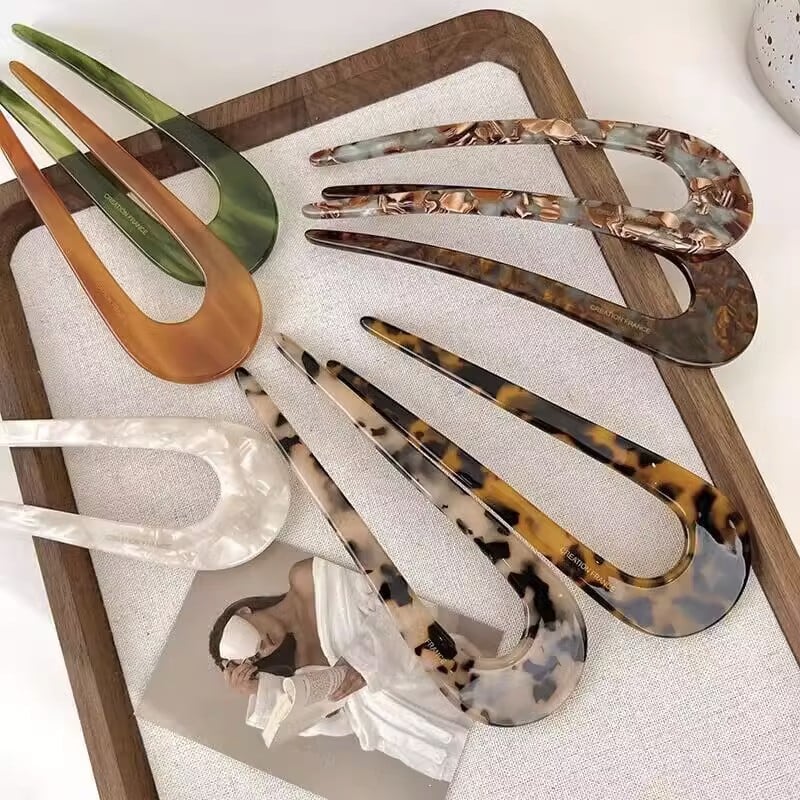 U-vormige, onbelemmerende haarspelden voor dames