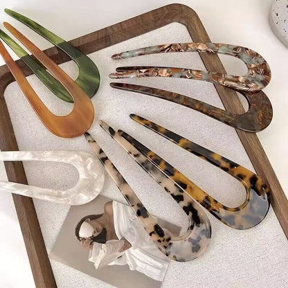 U-vormige, onbelemmerende haarspelden voor dames