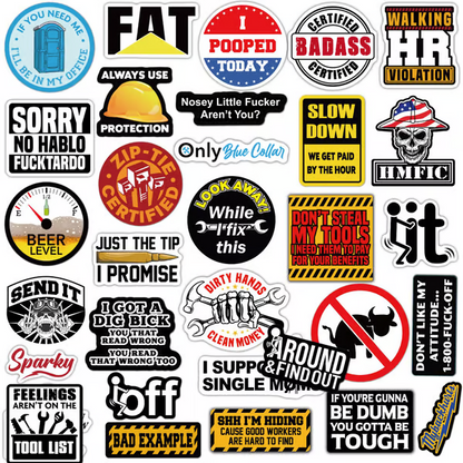 Funnystickers: Grappige Waterdichte Stickers Pakket (120st)