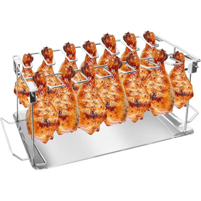 Roestvrijstalen BBQ-rek voor kippenbouten