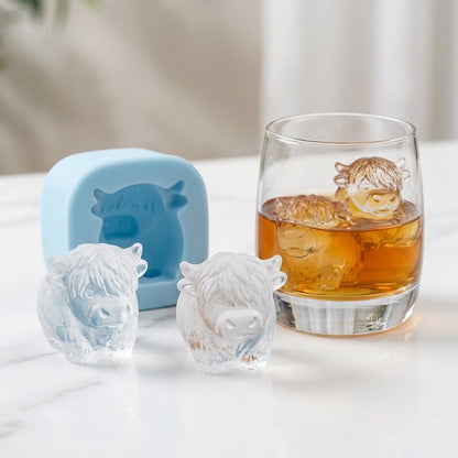 3D Highland-koe Mini-ijsblokjesvorm –  drankjes, feestjes en cadeaus