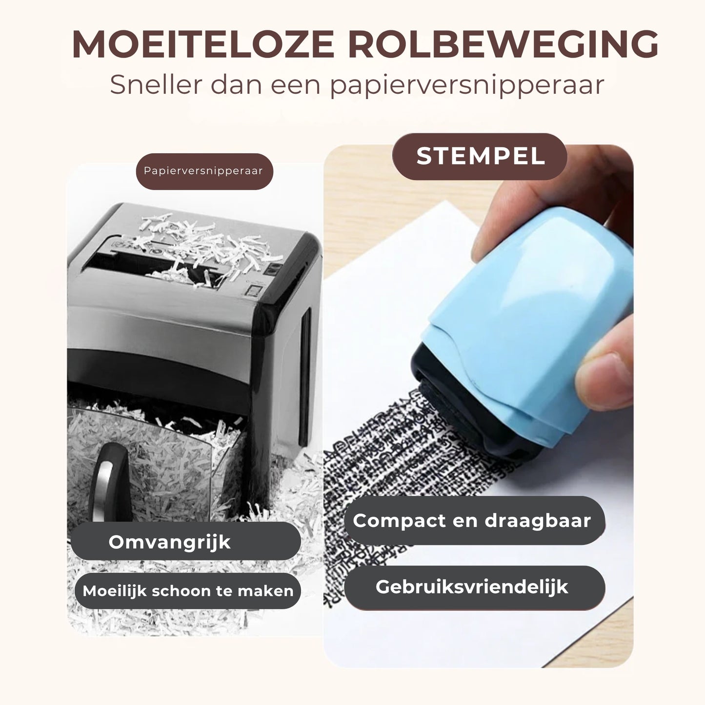 🔒 Privacyrol Stempel | Voor pakketten en documenten 📦✏️🎁