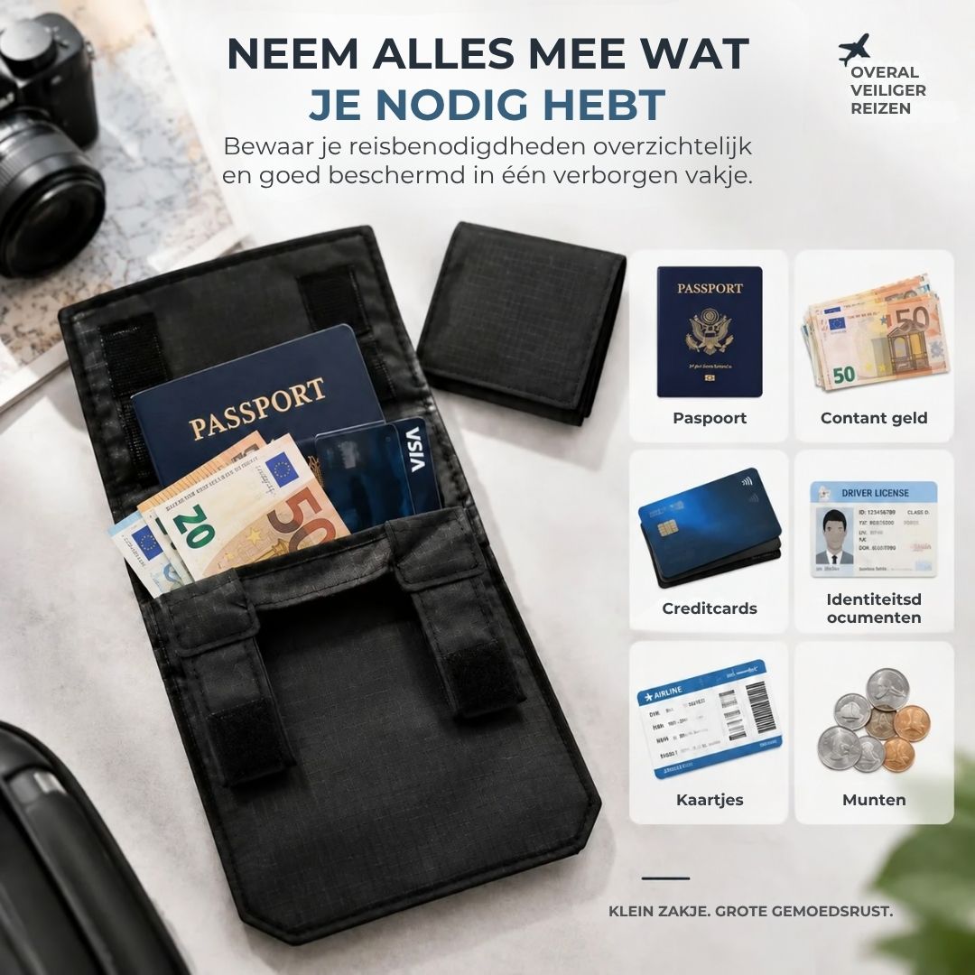 Verborgen Anti-Diefstal Riemtasje