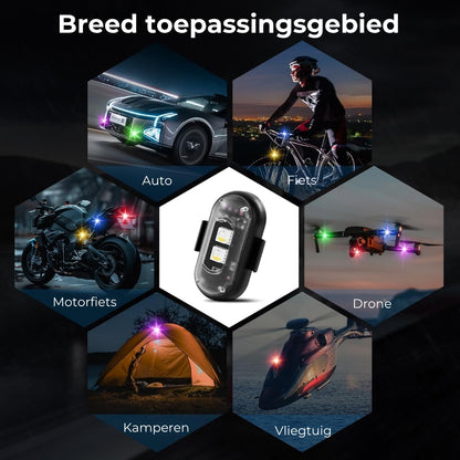 Draadloze LED Stroboscooplampen - Incl. Afstandsbediening - 2 Stuks