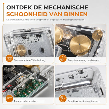 2-in-1 Cassettespeler en Cassette-naar-MP3-Converter