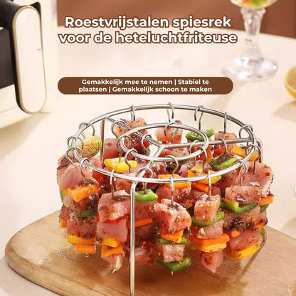 🥩Airfryer Barbecuerek, verticale saté